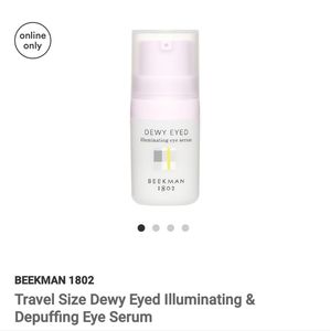 🦋 NIB BEEKMAN 1802 DEWY EYED ILLUMINATING & DEPUFFING EYE SERUM 0.16OZ 5ML